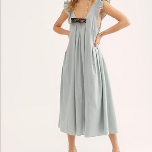 Free People Darling Days Midi Dress - Mint Sage XS